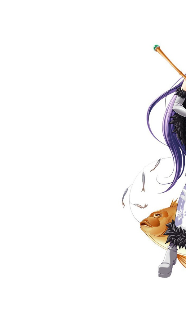 Аниме девушка с копьем