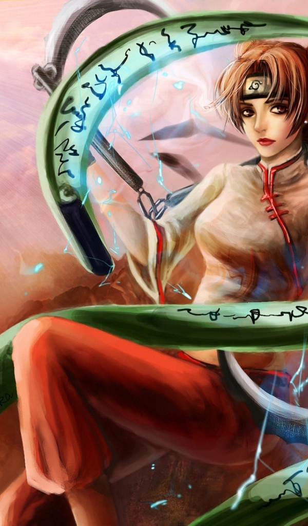 Девушка с чаками