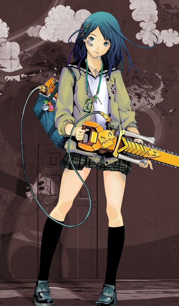 Девушка с бензопилой