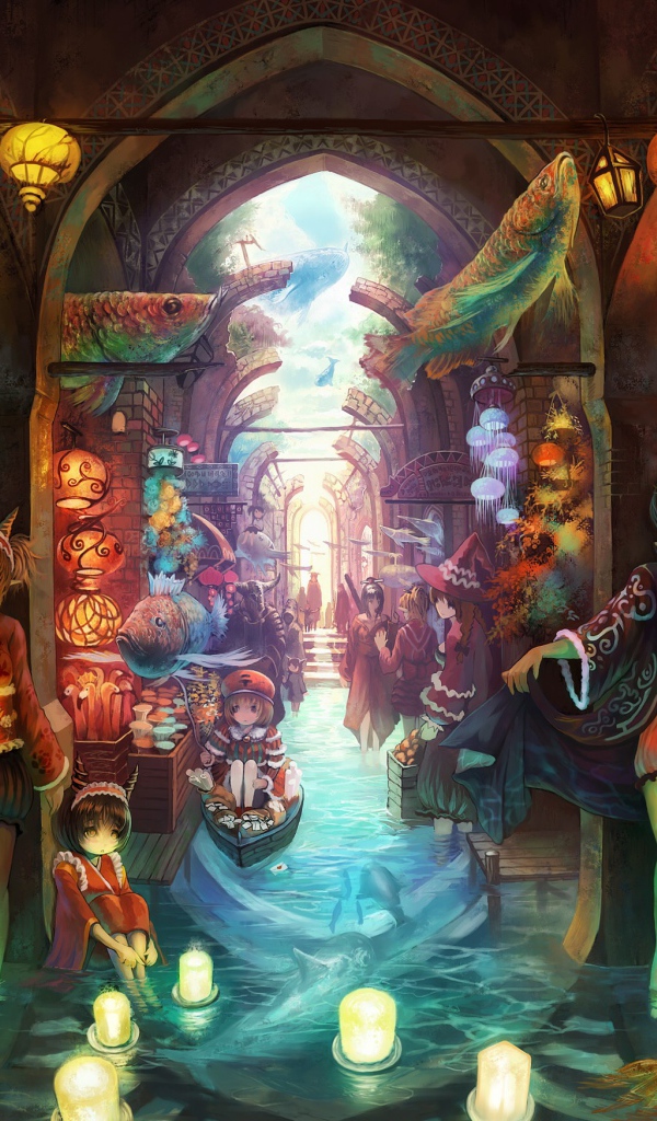 Девочки с горящими свечами