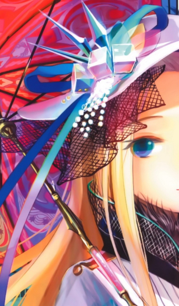 Девочка в шляпе с зонтиком