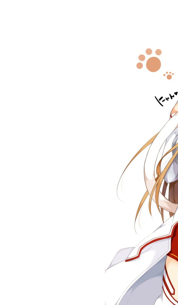 Девушка вытирает нос хвостом