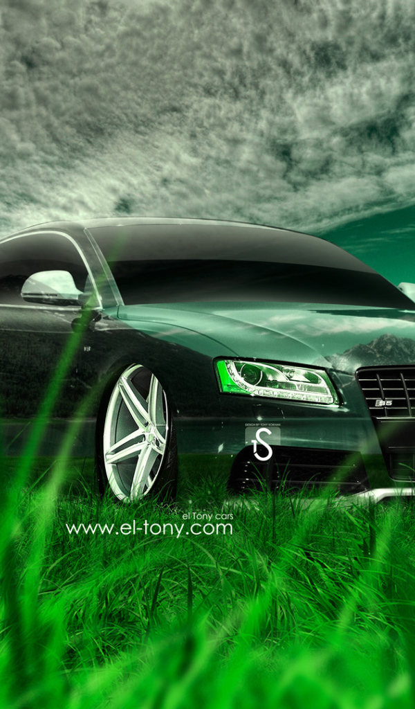 Audi S5 на фоне гор