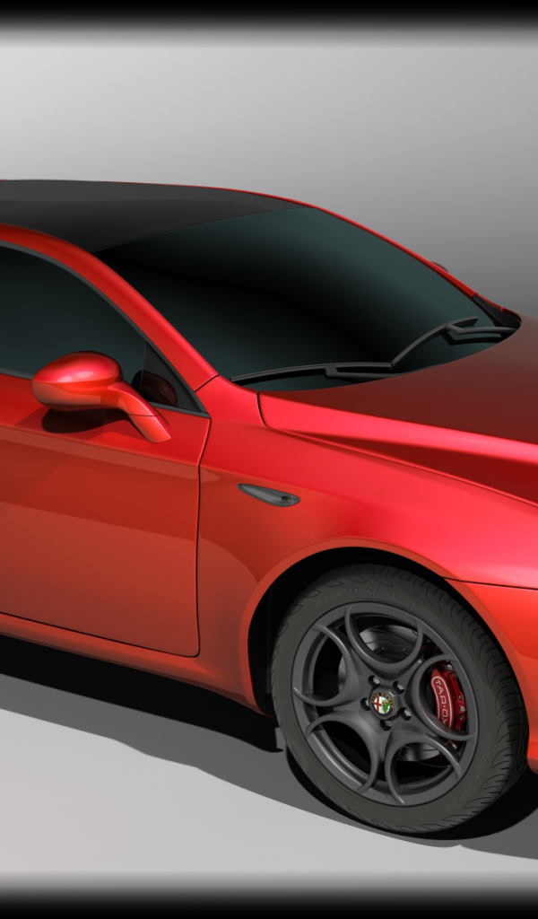 Автомобиль Alfa Romeo brera на дороге