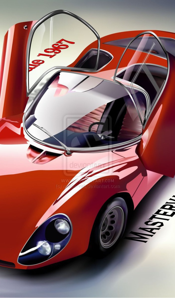 Красивый автомобиль Alfa Romeo 33 в Москве