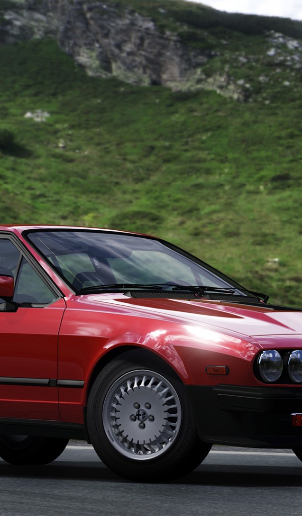 Красивый автомобиль Alfa Romeo alfetta