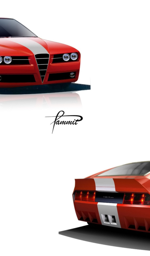 Красивый автомобиль Alfa Romeo gtv