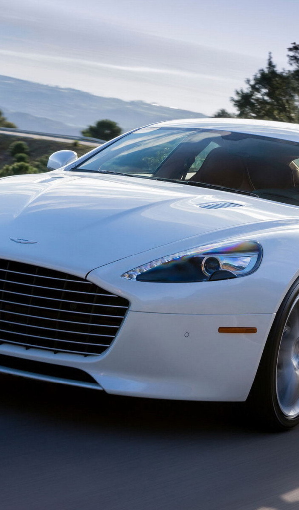 Автомобиль Aston Martin 2014 на дороге