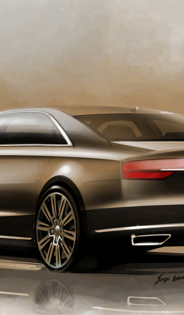 Новая машина Audi A8 2014