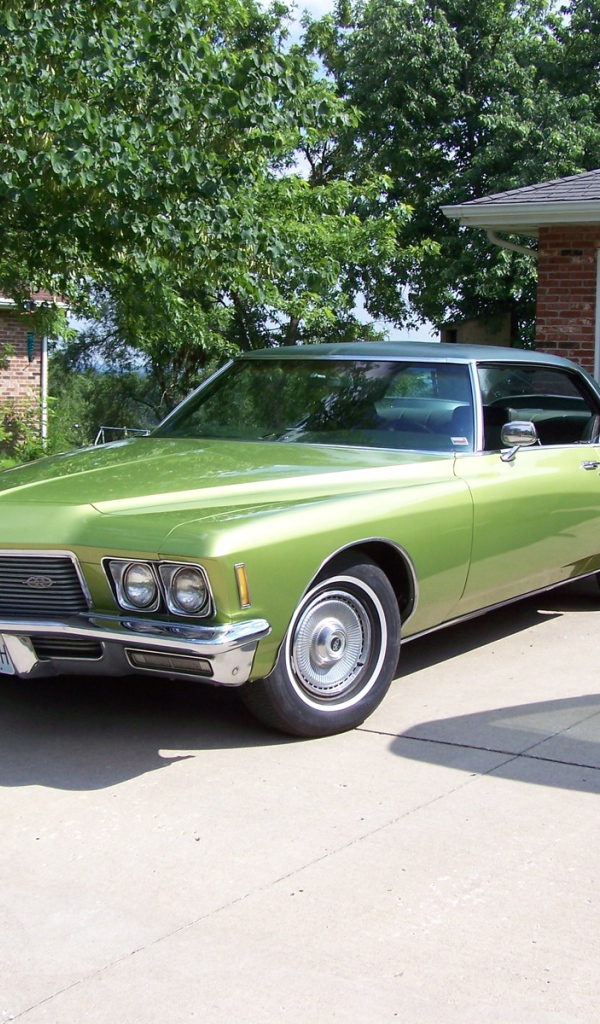 Зеленый buick riviera 1971