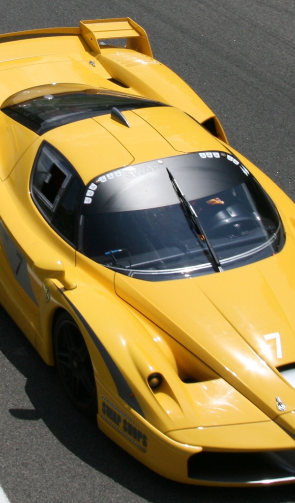 Yellow Ferrari FXX