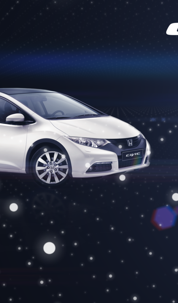 Красивый автомобиль Honda Civic 5D