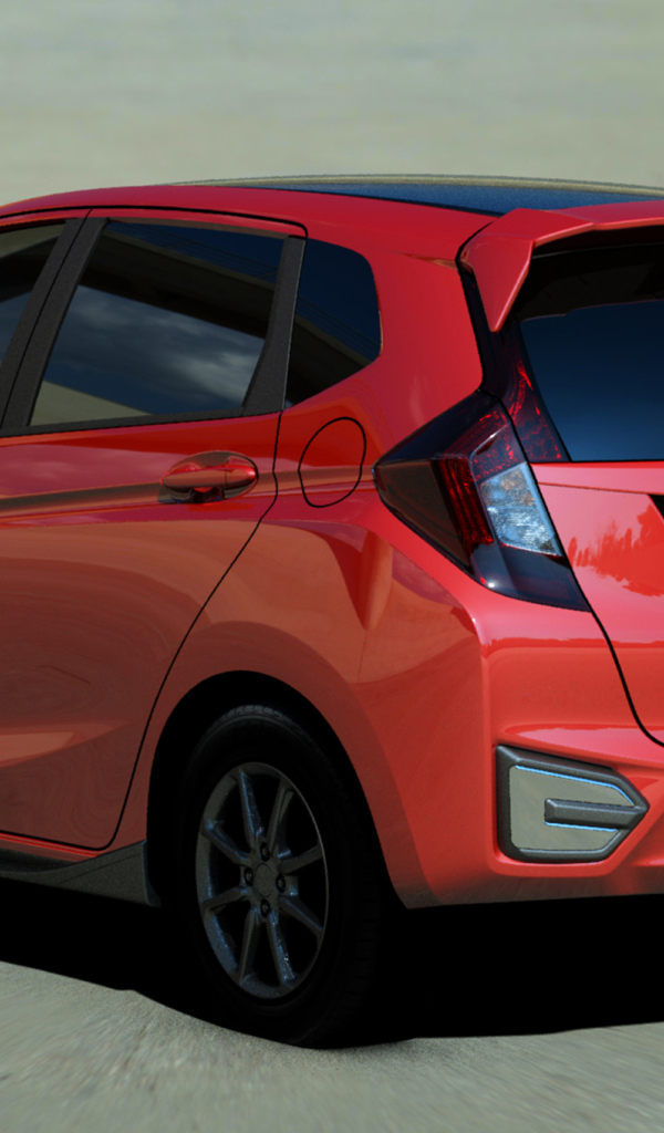 Красивый автомобиль Honda Fit 2014 года в Москве