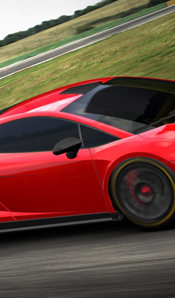 Красный Lamborghini Gallardo GT3 а2