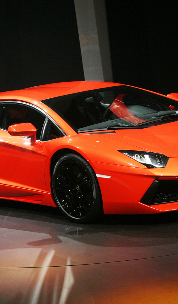 Красивый автомобиль Lamborghini Aventador в Москве