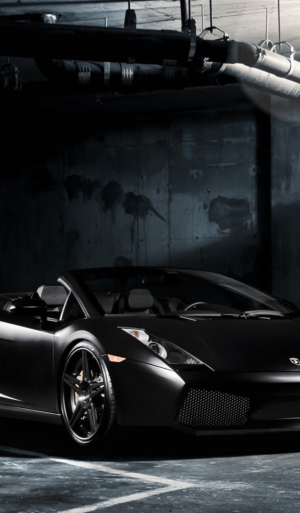 Черный Lamborghini gallardo