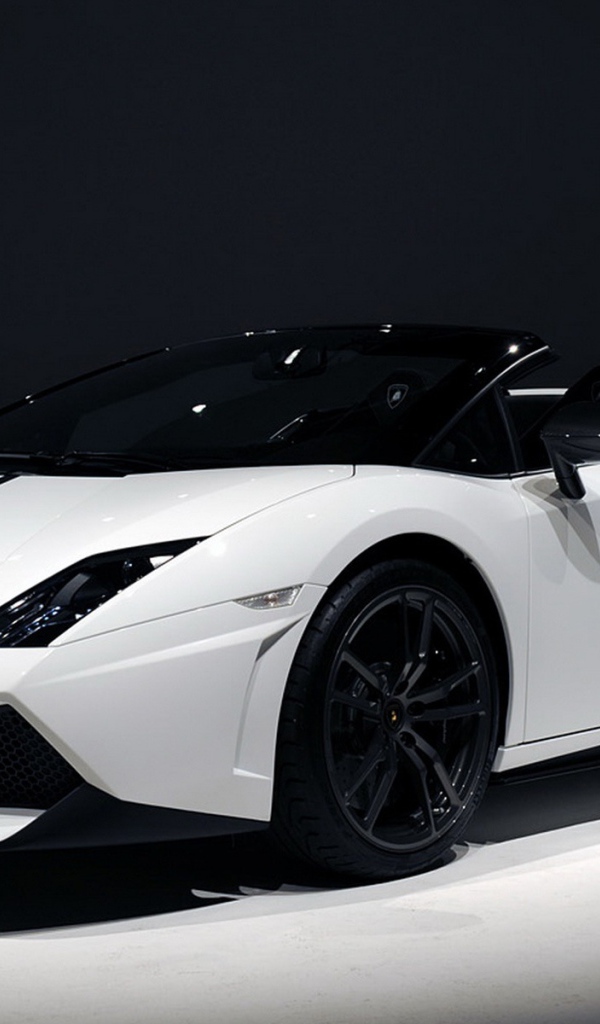 Белый Lamborghini gallardo lp570