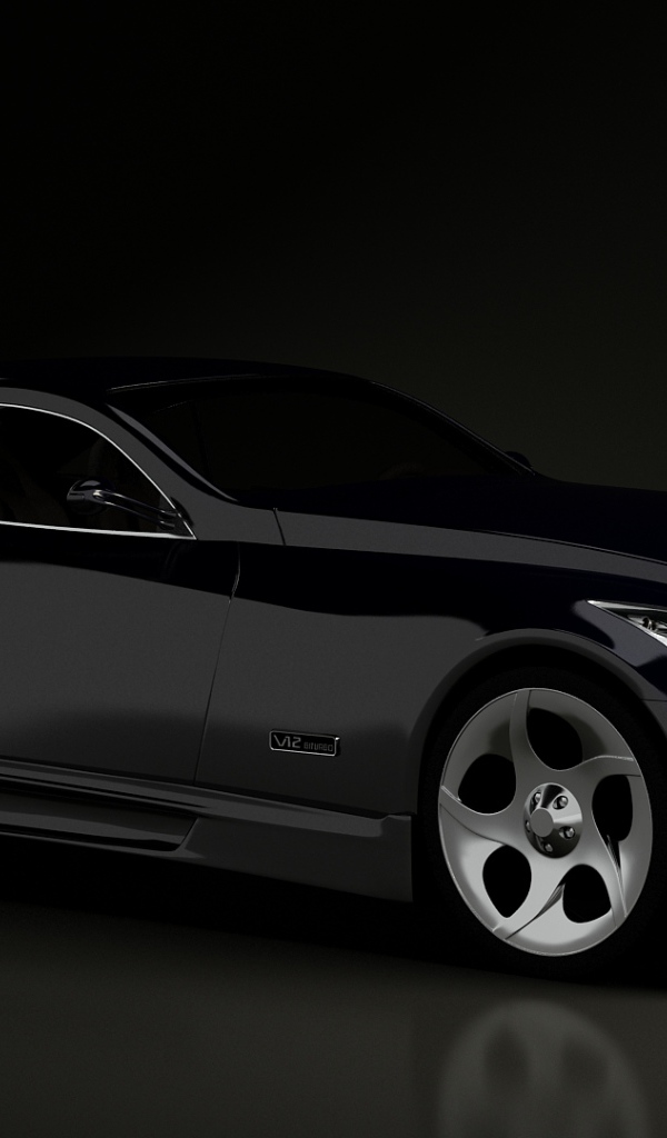 Автомобиль Maybach  Exelero на дороге