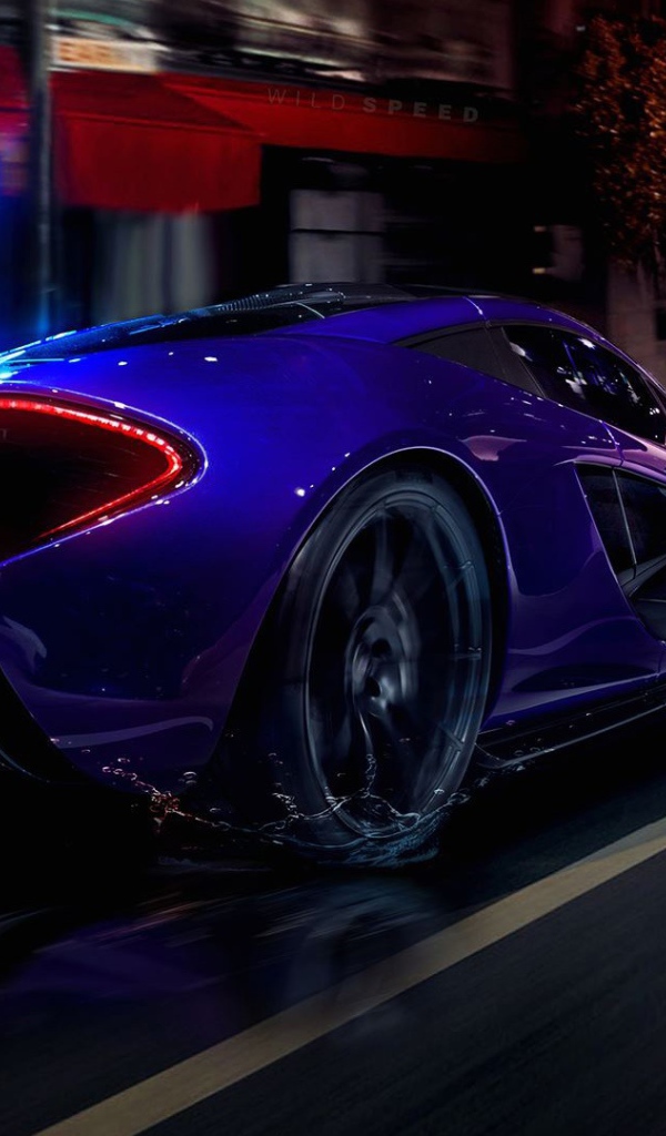 Голубой Mclaren p1