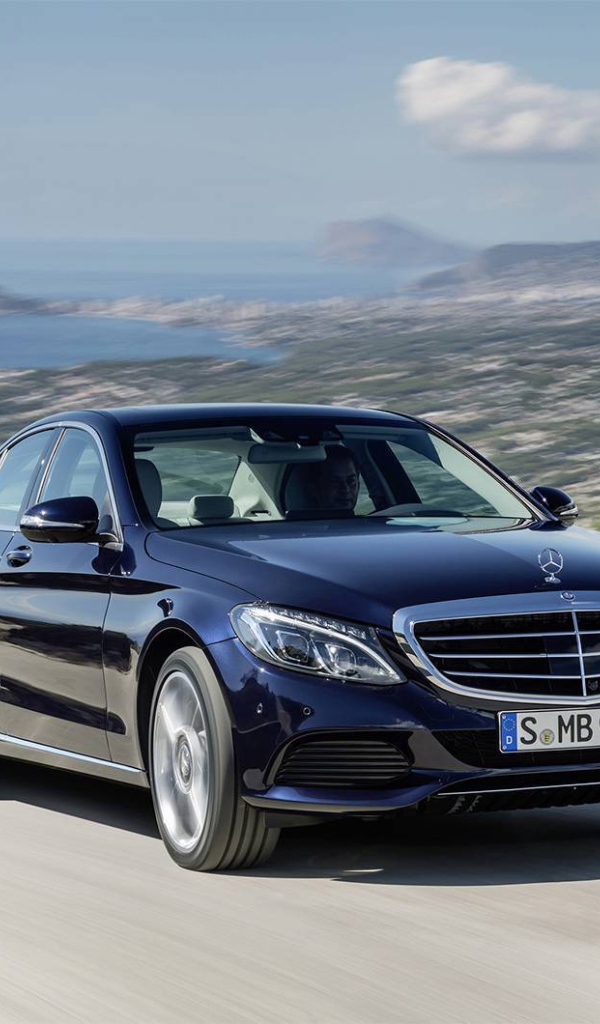 Mercedes C class 2014 на фоне природы