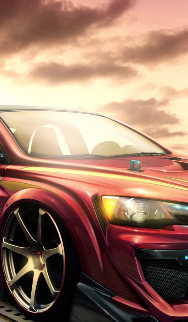 Автомобиль марки Mitsubishi модели Lancer Evolution