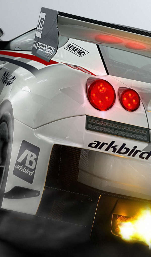 Выхлоп с огнем