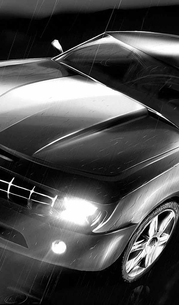 Автомобиль под дождем