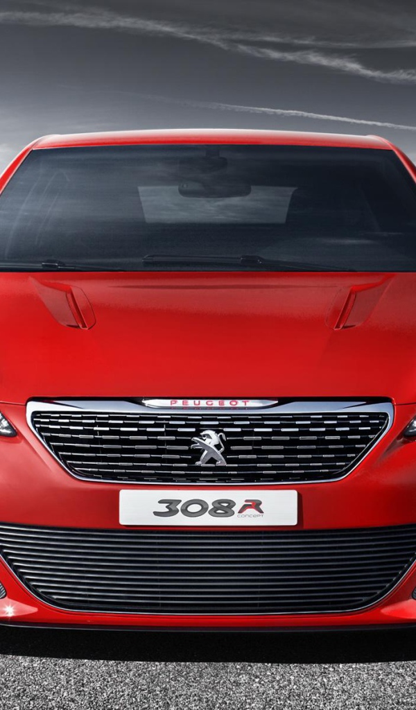 Красный Peugeot 308