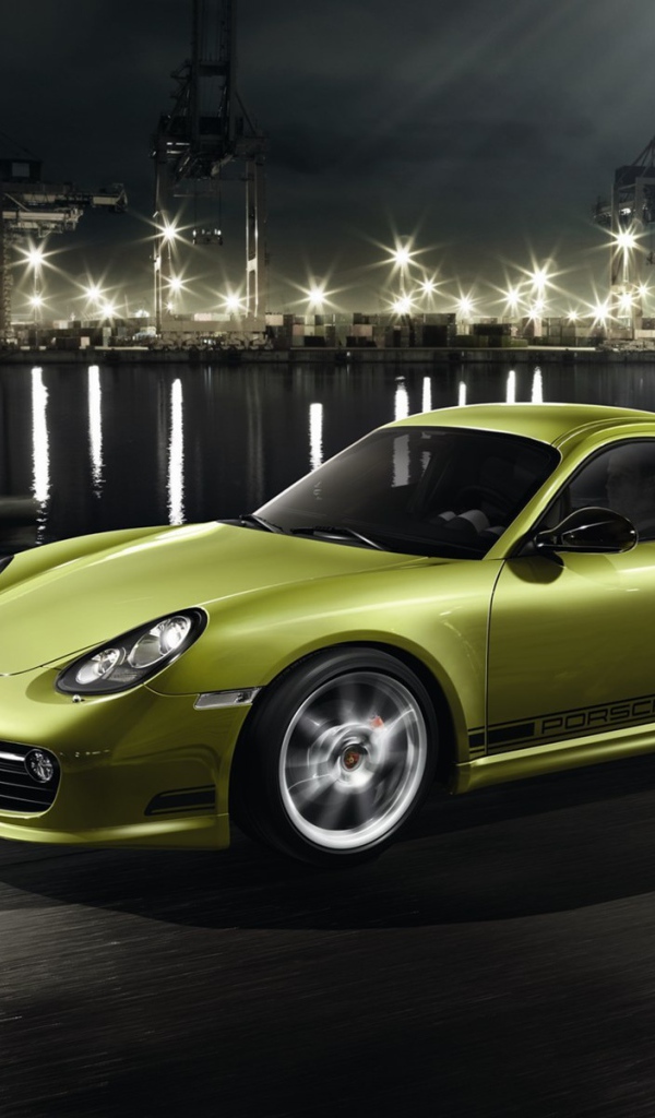 Зеленый Porsche Cayman R