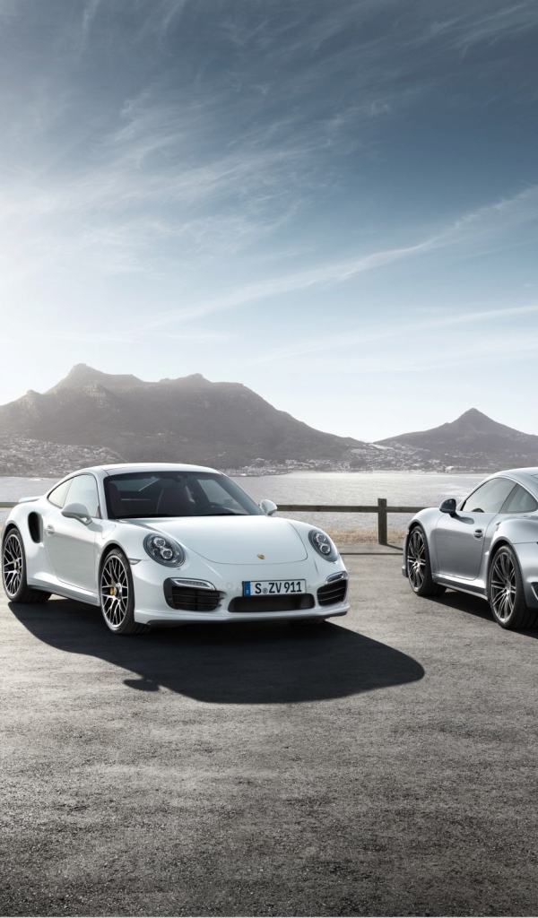 Красивый автомобиль Porsche 911 Turbo 2014