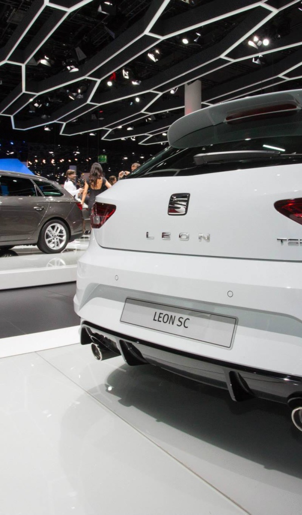 Автомобиль Seat Leon Cupra 2014 на дороге 