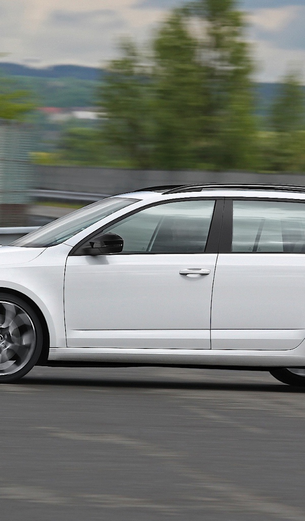 Красивый автомобиль Skoda Octavia 2013