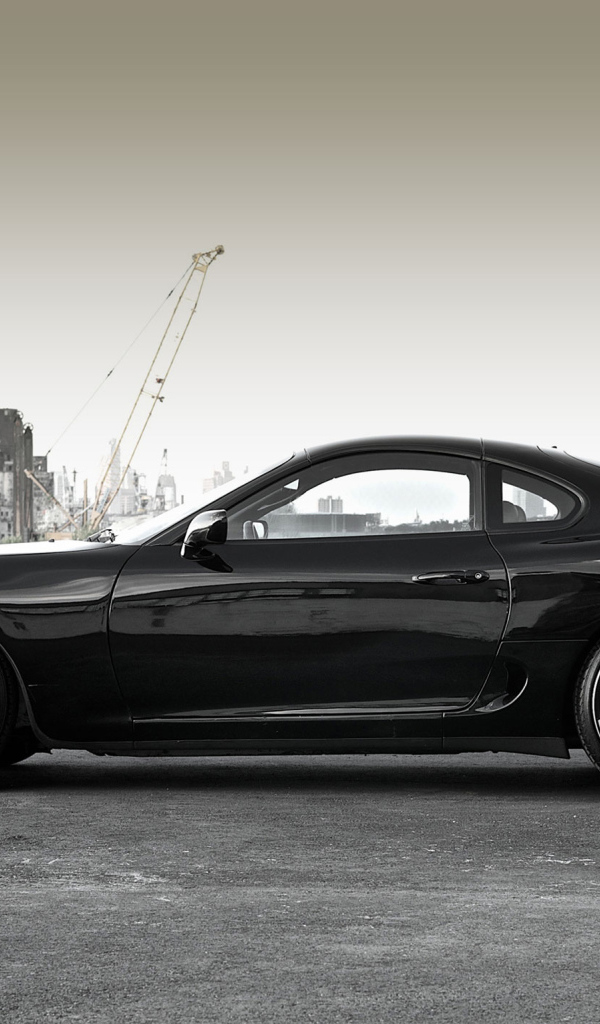 Черная тойота супра