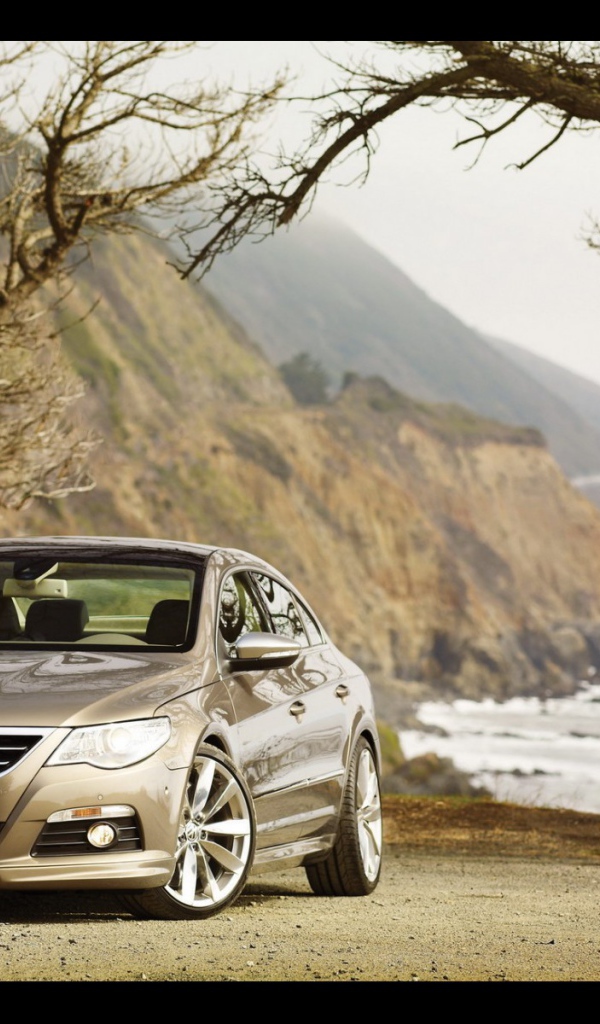 Автомобиль Volkswagen Passat на дороге