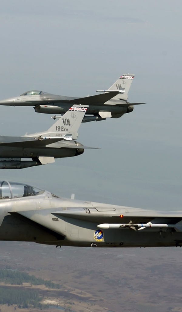 Боевые соколы F15 и F16