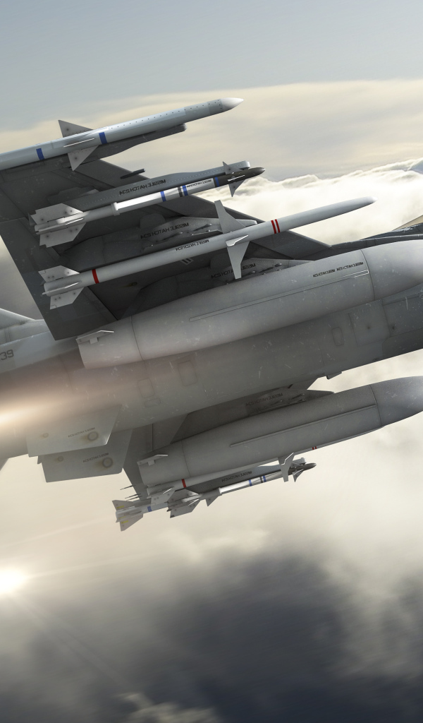 Ракеты на самолете Ф-16