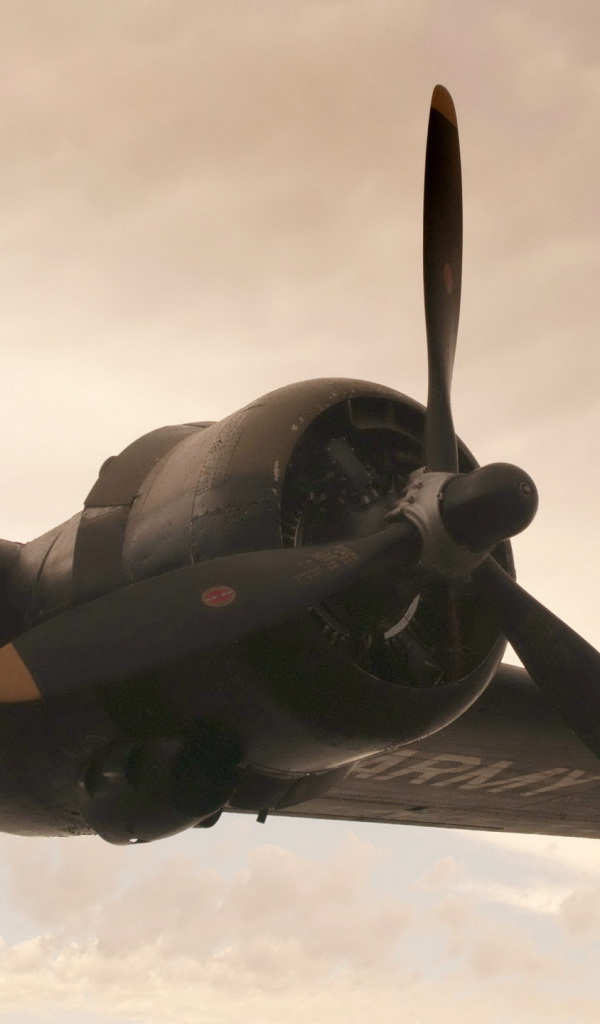 Мотор на крыле самолета