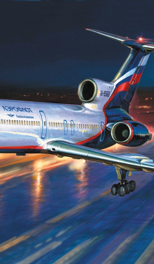 Взлет российского самолета