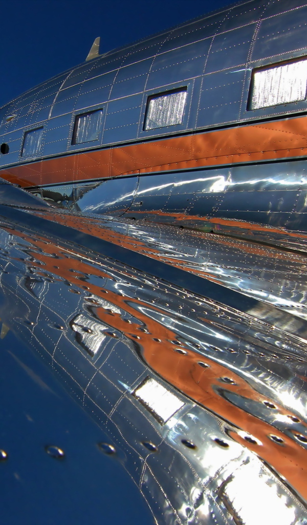 Заклепки на крыле самолета