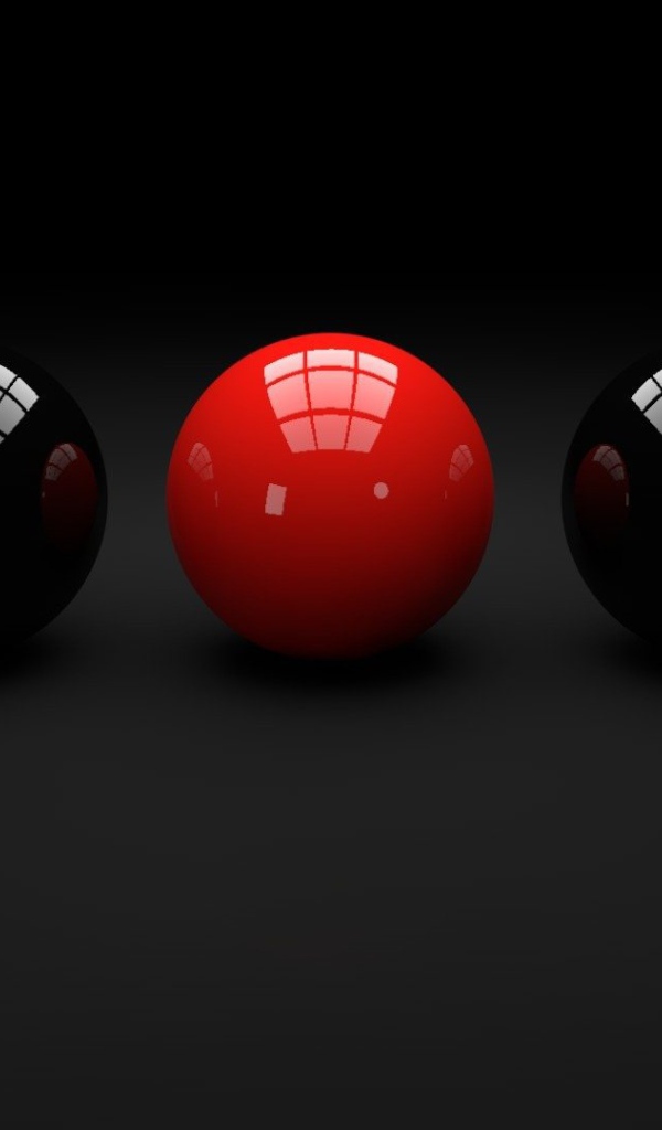 Бильярдные шары на черных обоях