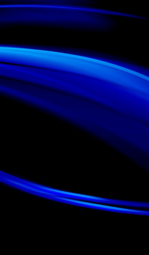 Синее сияние на черных обоях