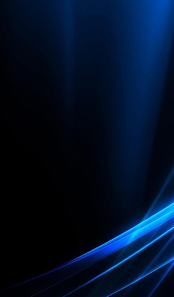 Голубые волны на черных обоях