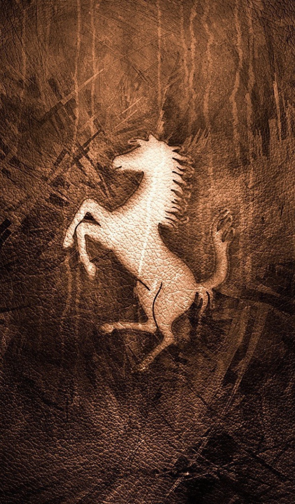 Bысеченая на камне лошадь