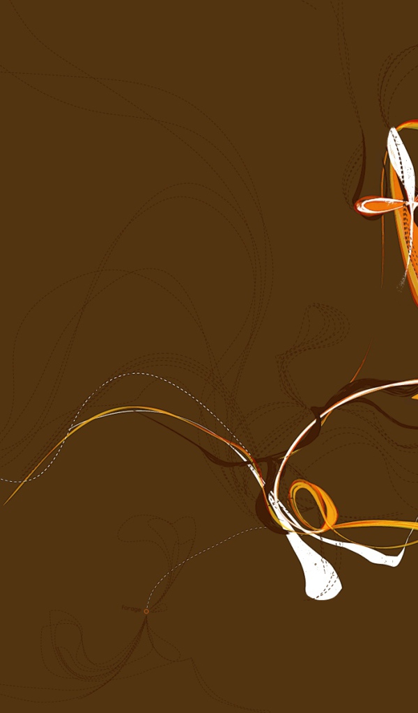 Рисунок на коричневом фоне