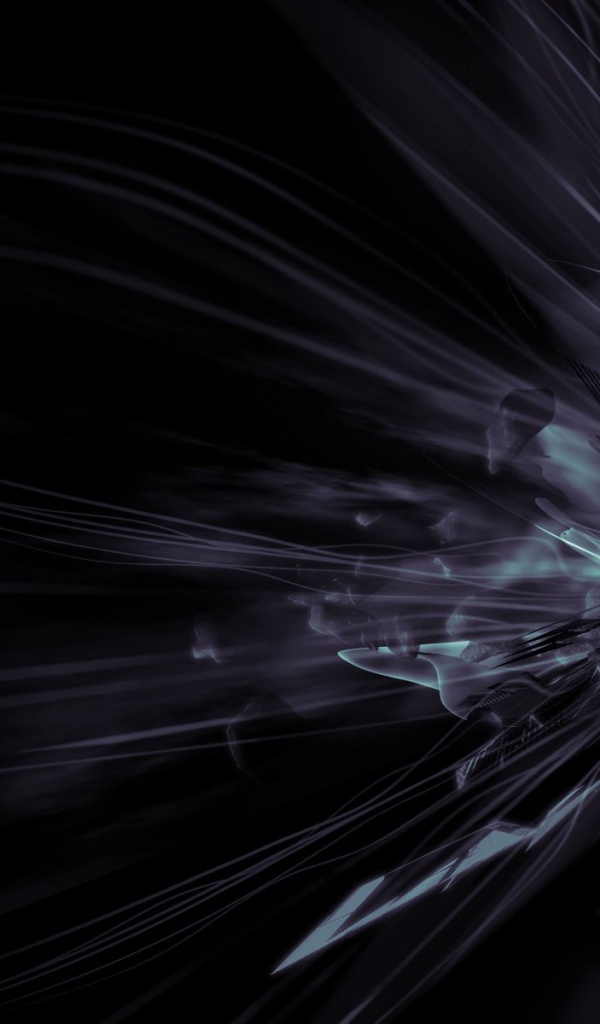 Взрыв на черных обоях