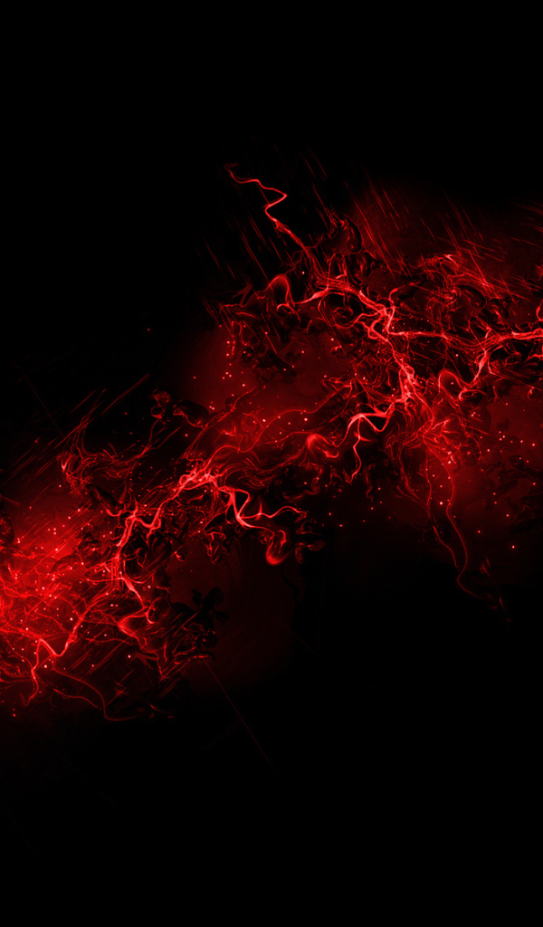 Red flames on black wallpaper Desktop wallpapers 600x1024