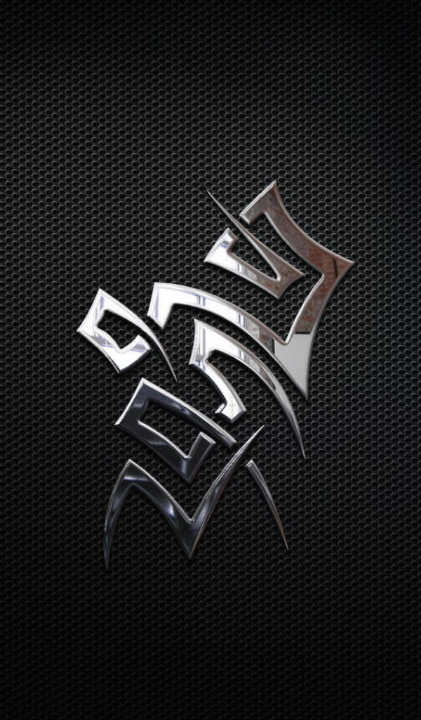 Надпись на черной текстуре