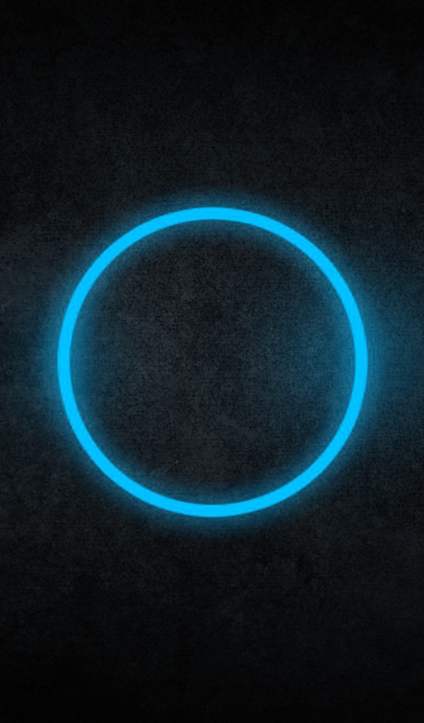Черные обои и голубой круг
