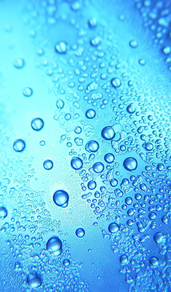Синие капли воды