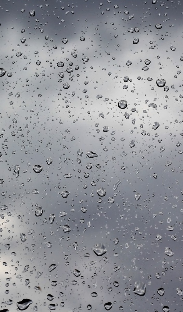 Капли на стекле